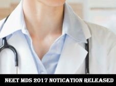 NEET MDS 2017 notification released