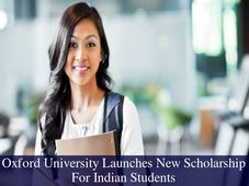 Oxford University Launches New Scholarship For Indian Students
