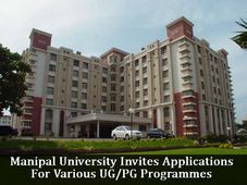 Manipal University Invites Applications For Various UG/PG Programmes For 2017 Session