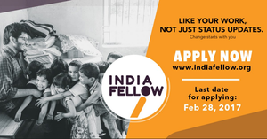 India Fellow Social Learning Programme For 2017 Session: Apply Before February 28