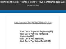 Bihar Polytechnic Result 2020: Check DCECE Result 2020 At bceceboard.bihar.gov.in