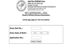 NIFT Result 2021 Declared, Check NIFT 2021 Results Link 