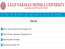 Lalit Narayan Mithila University Result 2021 Declared