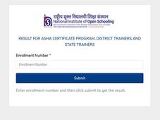 NIOS ASHA Certificate Programme Result 2021 Declared at voc.nios.ac.in