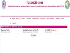 TS EAMCET Hall Ticket 2021 Released, Check Download Link 