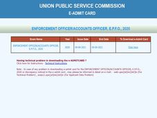 UPSC EPFO Admit Card 2021 Download Link