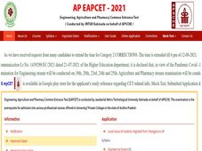 AP EAMCET Results 2021 Direct Link At sche.ap.gov.in