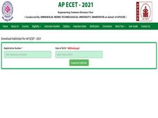 AP ECET Hall Ticket Download 2021 Link Available At sche.ap.gov.in/ECET