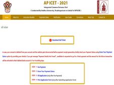 AP ICET Hall Ticket 2021 Released, Check Download Link