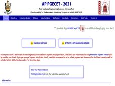 AP PGECET Admit Card 2021 Released, Check AP PGECET Hall Ticket 2021 Download Link