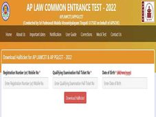 AP LAWCET Hall Ticket 2022 Released At cets.apsche.ap.gov.in, Download Here