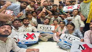 NEET-UG Protests at Jantar Mantar; NSUI Members Target NTA HQ and Lock its Office