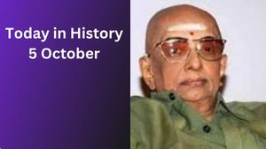 Today in History, October 5: Indian Historical Events, Births, Deaths & Global Observances