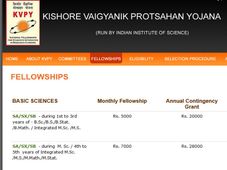 ಕೆವಿಪಿವೈ ಫೆಲೋಶಿಪ್ ಗೆ ಪಿಯು ವಿದ್ಯಾರ್ಥಿಗಳಿಂದ ಅರ್ಜಿ ಆಹ್ವಾನ