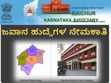 ರಾಯಚೂರು ಜಿಲ್ಲಾ ಮತ್ತು ಸತ್ರ ನ್ಯಾಯಾಲಯದಲ್ಲಿ ನೇಮಕಾತಿ