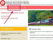 ರೈಲ್ವೆಯಲ್ಲಿ ಖಾಲಿ ಇವೆ 62907 ಗ್ರೂಪ್ ಡಿ ಹುದ್ದೆ