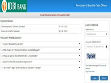 ಐಡಿಬಿಐ ಬ್ಯಾಂಕ್  ಸ್ಟೆಷಲಿಸ್ಟ್ ಕೇಡರ್ ಹುದ್ದೆಗಳ ನೇಮಕಾತಿಯ ಸಂದರ್ಶನ ಪ್ರವೇಶ ಪತ್ರ ಲಭ್ಯ