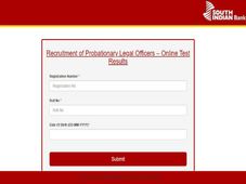 South Indian Bank Recruitment 2019: ಕಾನೂನು ಅಧಿಕಾರಿ ಹುದ್ದೆಗಳ ಪರೀಕ್ಷಾ ಫಲಿತಾಂಶ ರಿಲೀಸ್