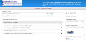 IBPS: ಕ್ಲರ್ಕ್ ಹುದ್ದೆಗಳ ಪ್ರಮುಖ ಪರೀಕ್ಷೆಯ ಪ್ರವೇಶ ಪತ್ರ ಪ್ರಕಟ