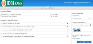 IDBI: ವಿಶೇಷ ಕೇಡರ್ ಅಧಿಕಾರಿ ಹುದ್ದೆಗಳ ಸಂದರ್ಶನ ಪ್ರವೇಶ ಪತ್ರ ರಿಲೀಸ್