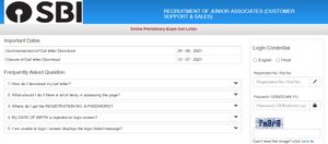 SBI Clerk Prelims Admit Card 2021 : ಪ್ರವೇಶ ಪತ್ರ ಡೌನ್‌ಲೋಡ್ ಮಾಡುವುದು ಹೇಗೆ ?