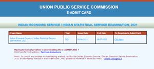 UPSC IES/ISS Admit Card 2021: ಪ್ರವೇಶ ಪತ್ರ ಡೌನ್‌ಲೋಡ್ ಮಾಡುವುದು ಹೇಗೆ?