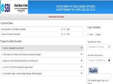 SBI CBO Online Exam Admit Card 2021 : ಆನ್‌ಲೈನ್ ಪರೀಕ್ಷೆಯ ಪ್ರವೇಶ ಪತ್ರ ಡೌನ್‌ಲೋಡ್ ಮಾಡುವುದು ಹೇಗೆ ?