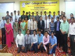 GNIOT College of Management organised Orientation Programme of PGDM