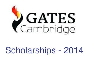 University of Cambridge offers Gates Cambridge Scholarship 2014