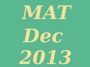 Check MAT December 2013 application form status