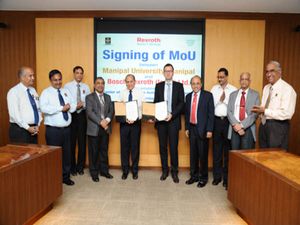 Manipal Univ signs MoU with Bosch Rexroth India-Centre of Excellence