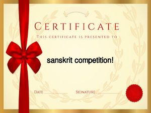 Samskrita Sahitya Parishad's Sanskrit competitions for students