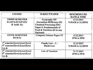 Bangalore University announces re-scheduled exam date of 11th December