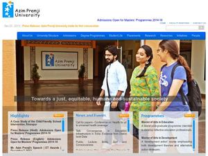 Azim Premji University offers Master Programmes Admission 2014