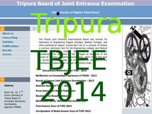 Tripura TBJEE 2014 Online Application form Available