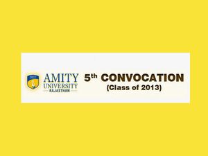 Amity University, Rajasthan announces dates for its 5th  convocation