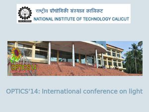NIT-Calicut invites for OPTICS'14: International conference on light