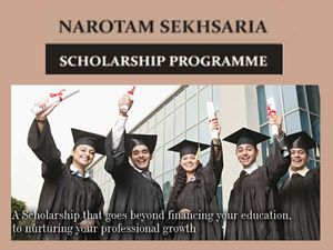 Narotam Sekhsaria Scholarship Programme for students 