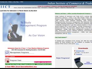 IICT, Lucknow offers MBA programme admission 2014