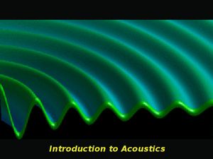 Introduction to Acoustics online course by Korea Advanced Institute