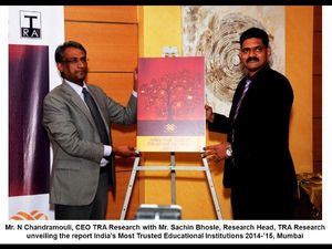 India’s Most Trusted Educational Institute in a study by TRA