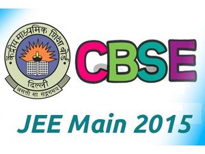 JEE Main 2015 Time Table