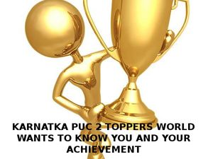 Karnataka PUC 2 Toppers: Chance to appear on CareerIndia