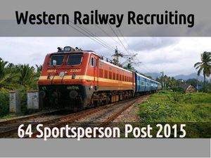 Western Railway Recruiting 64 Sportsperson Post 2015