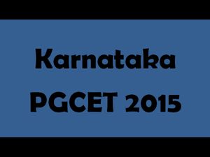  Karnataka PGCET 2015: Online Counselling Scheduled in September