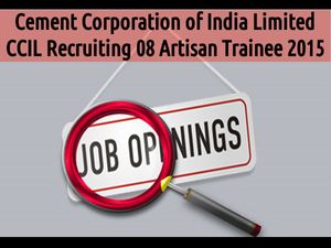 Cement Corporation of India Limited-CCI Recruiting 8 Artisan Trainee