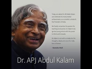 India's Most Loved President: 84th Birth Anniversary of Dr APJ Kalam