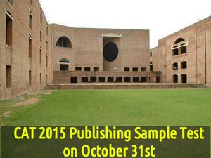 CAT 2015 Publishing Sample Test  on October 31st