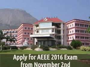 Important Dates: Apply for AEEE 2016 Exam from November 2nd