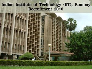 IIT, Bombay Invites Application for 2 JRF & PRA1 posts 2016